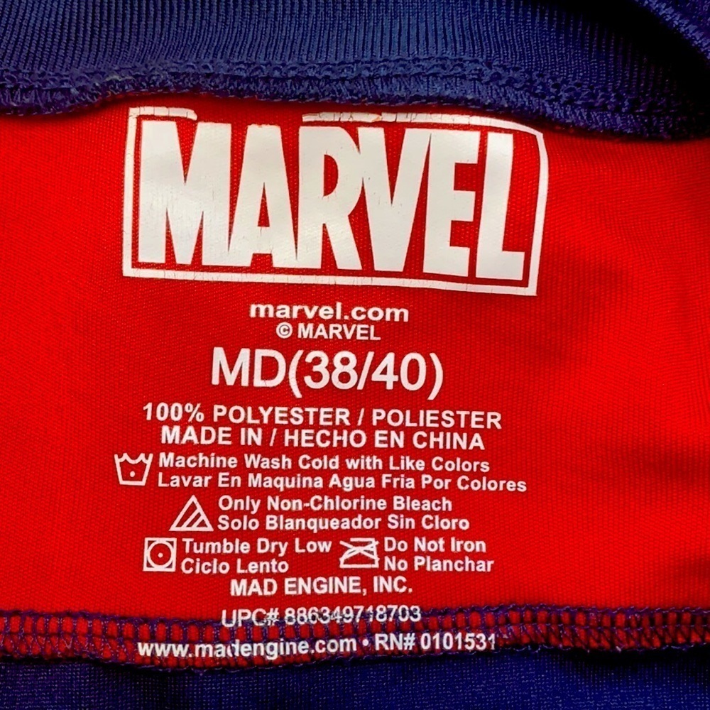 Men’s Marvel Captain America Basketball Jersey M - Picture 5 of 5